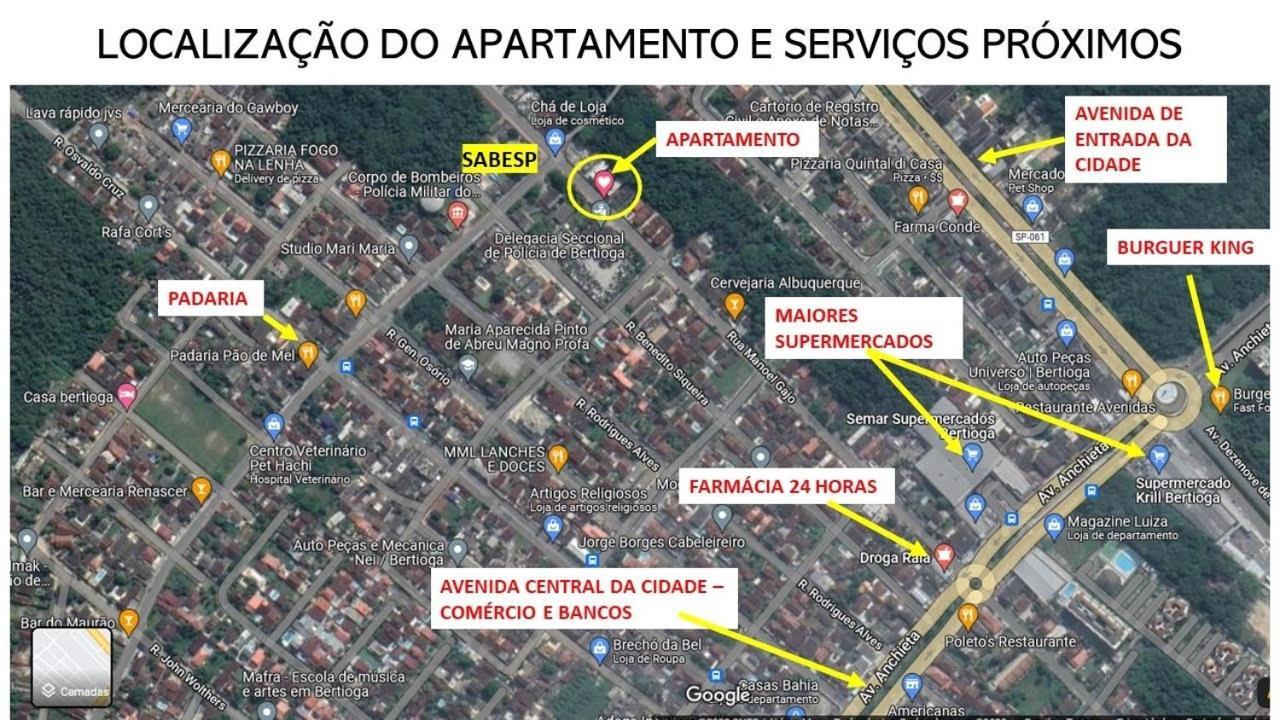 Apartamento No Centro De Bertioga Apartment Luaran gambar